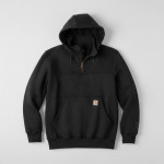 50525 Heavyweight Hooded Zip Mock Sweatshirt