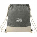 50861 Split Recycled Cotton Drawstring Bag